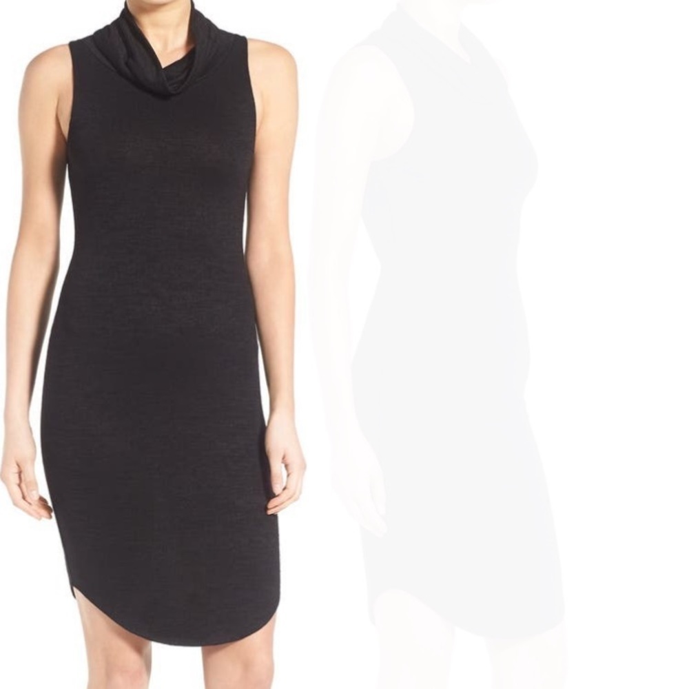 Leith cowl neck black sleeveless dress XS - Picture 5 of 8